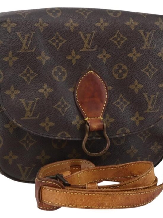 Authentic LOUIS VUITTON Monogram Monogram Saint Cloud GM Shoulder Bag M51242